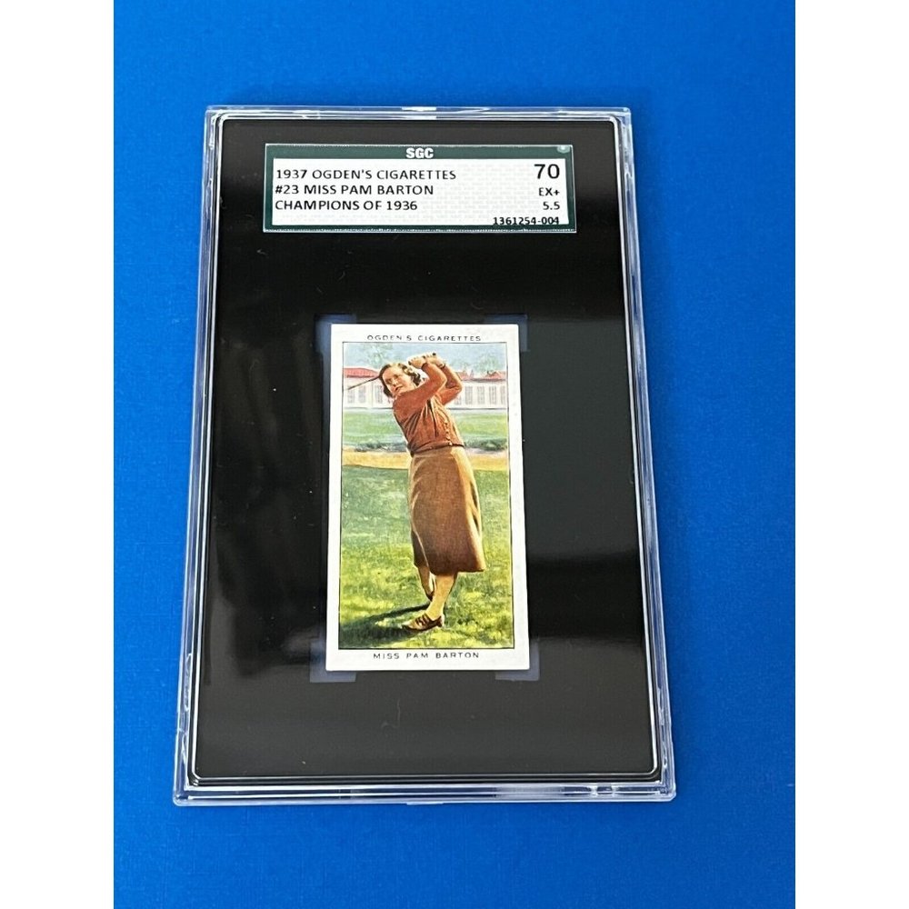 1937 Ogden's Ltd Champions of 1936 #23 Miss Pam Barton Golf SCG 70 PSA 5.5 EX+